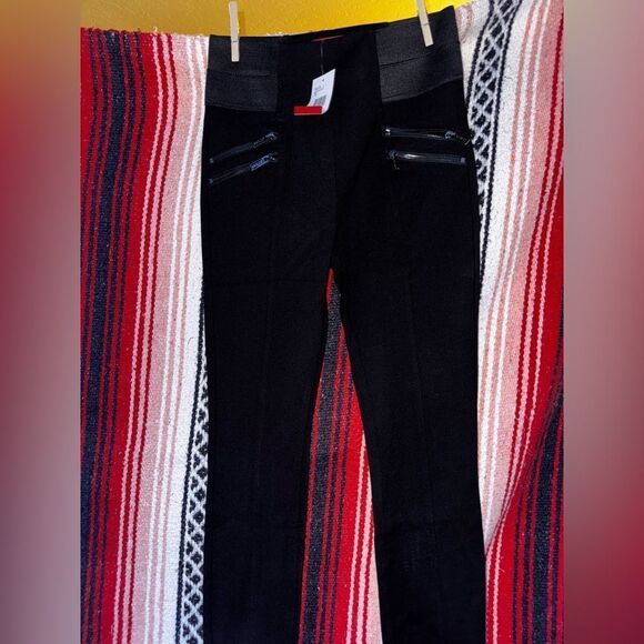 GUESS FACTORY Penny Ponte Pants in black NWT SZ Snall - Picture 5 of 13